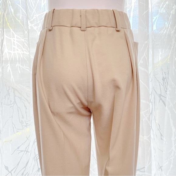 THE ATTICO BEIGE TAN FREJA FRONT SLIT TAILORED TROUSERS PANTS - Picture 8 of 16